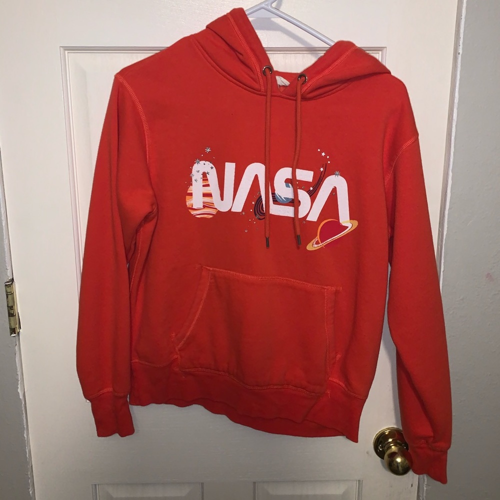 Red Nasa hoodie size M